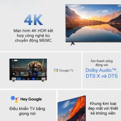 Tivi Xiaomi 55 inch A Google TV 4K 2025 – Bản Quốc Tế – Chính hãng