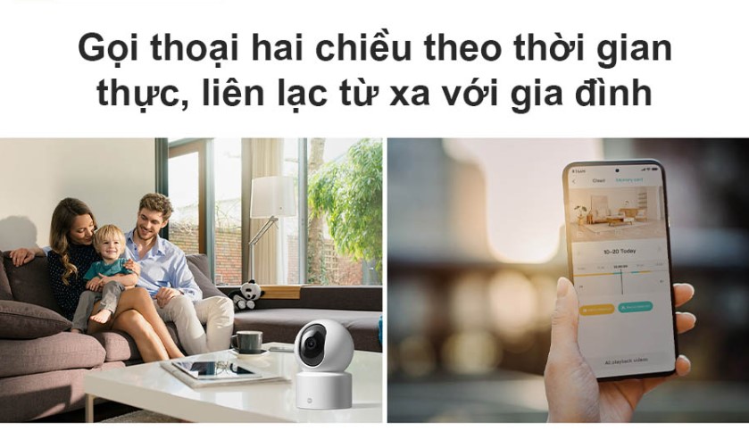 Camera IP 360 độ 3MP Xiaomi Mi Home Security C301 gọi thoại 2 chiều