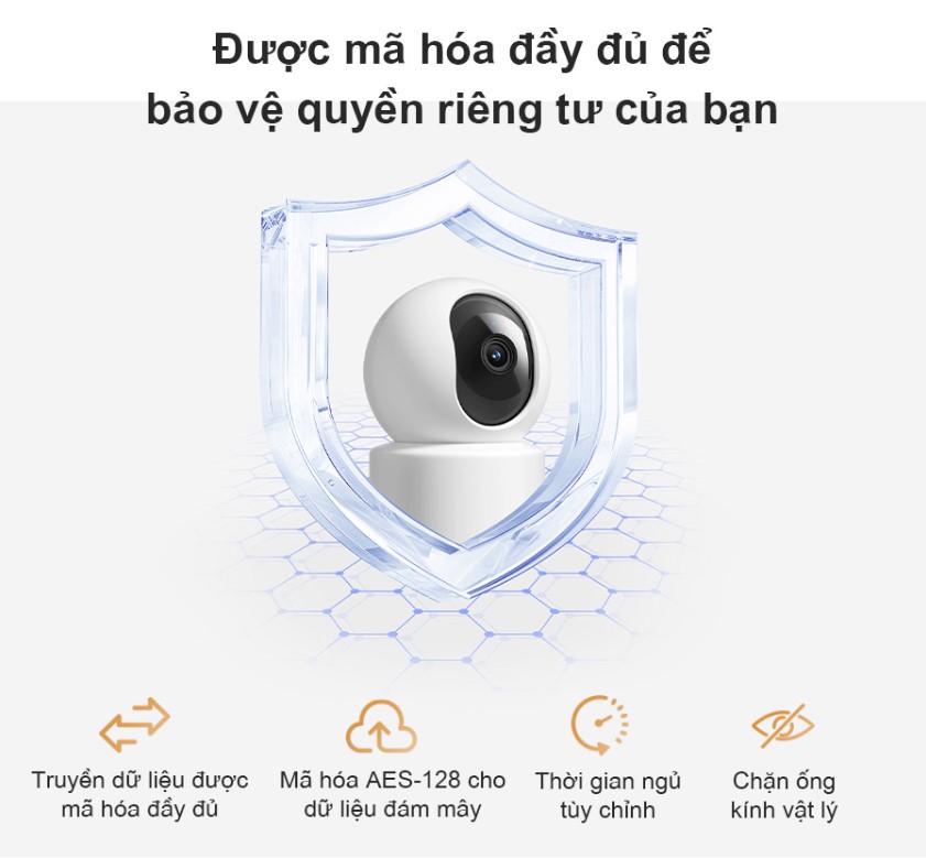 Camera IP 360 độ 3MP Xiaomi Mi Home Security C301 bảo vệ quyền riêng tư