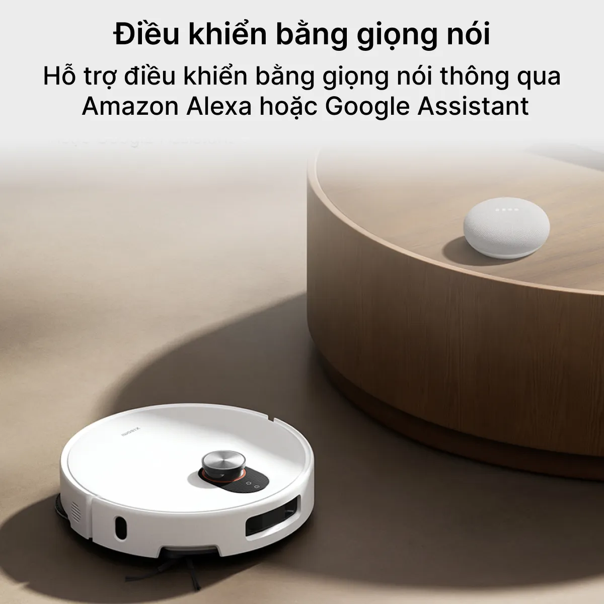 Robot hút bụi lau nhà Xiaomi Vacuum 5 điều khiển bằng giọng nói