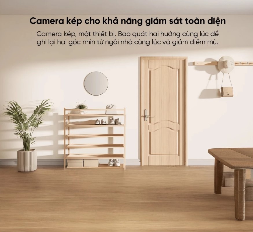Camera IP 360 độ 4MP Xiaomi C500 Dual giám sát toàn diện