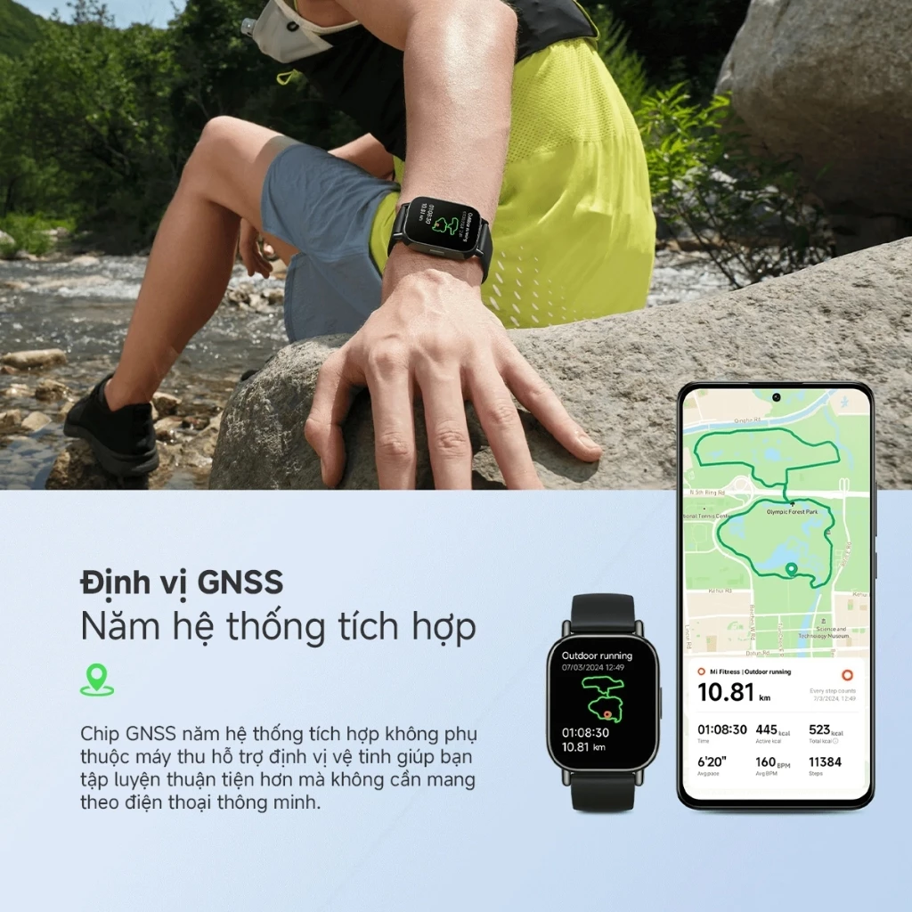 Đồng hồ thông minh Xiaomi Redmi Watch 5 Lite định vị