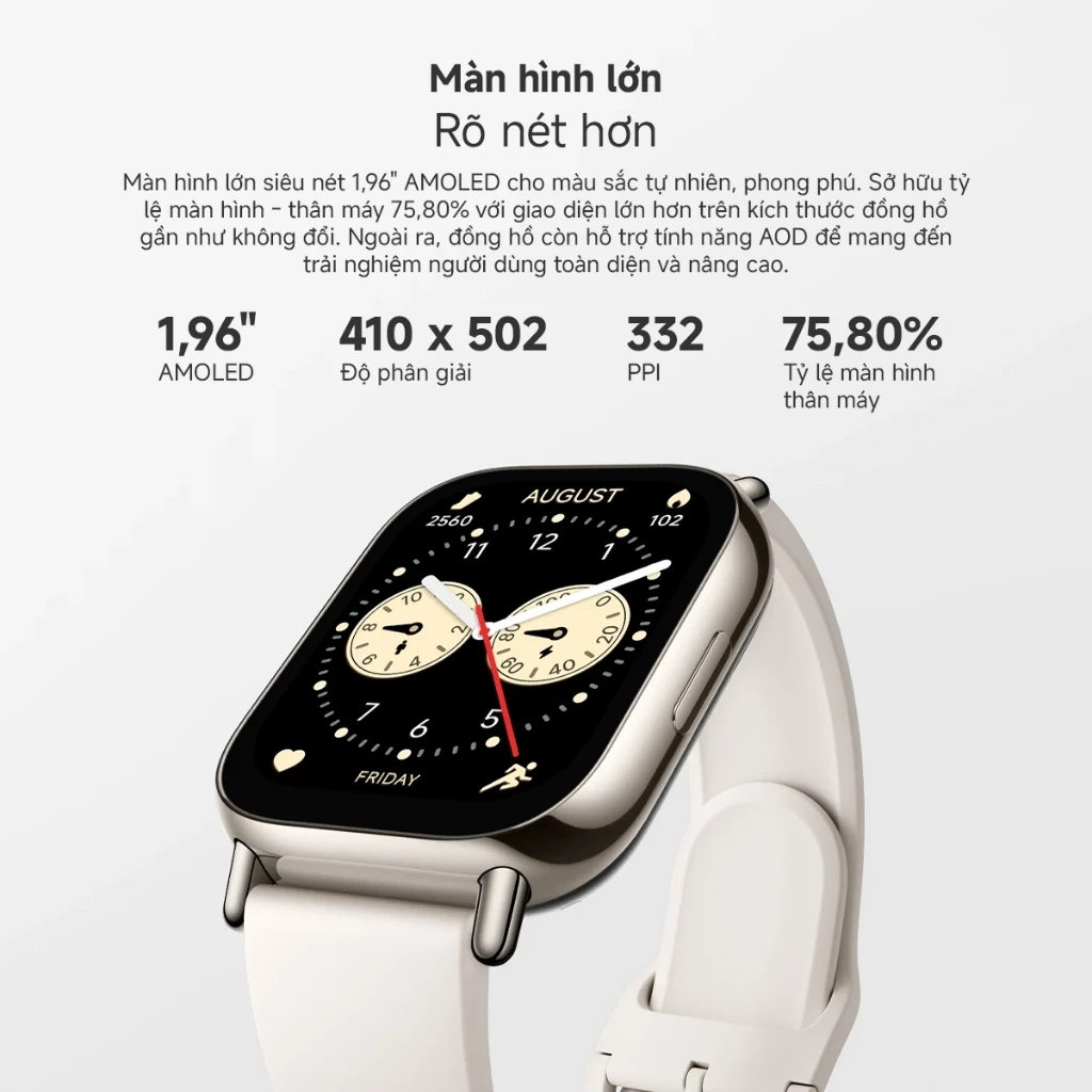 Đồng hồ thông minh Xiaomi Redmi Watch 5 Lite màn hình