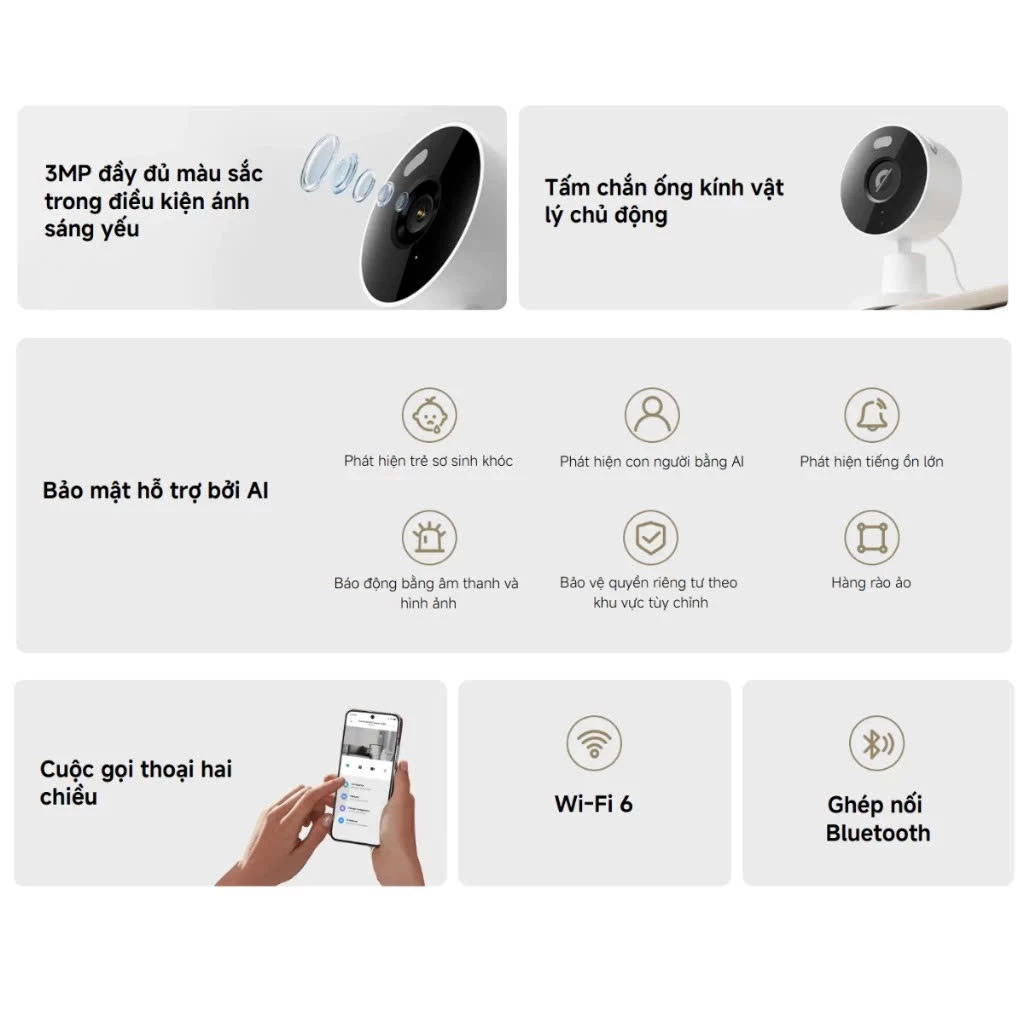 Camera Xiaomi Smart Camera C100 ưu điểm
