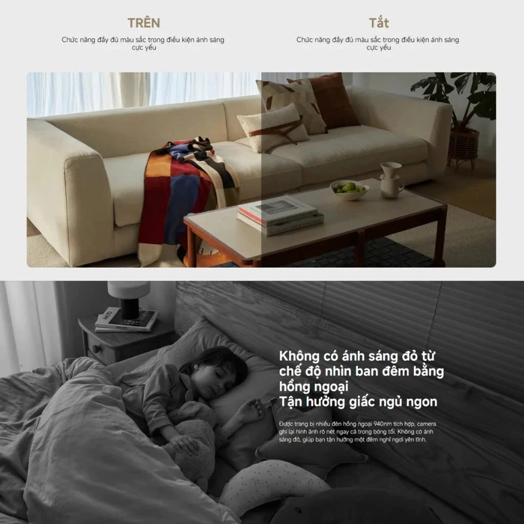 Camera Xiaomi Smart Camera C100 theo dõi giấc ngủ