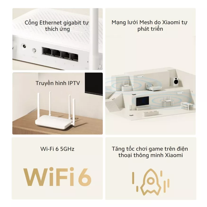 Bộ phát sóng Wifi Xiaomi Router AX1500 ưu điểm nổi bật